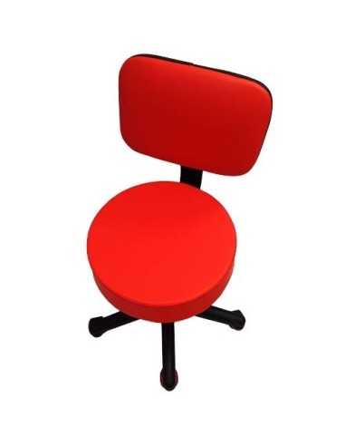 Silla 3 con Respaldo Roja