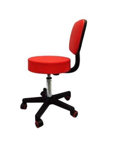 Silla 3 con Respaldo Roja