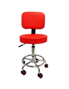 Silla 5 fina con Respaldo Roja