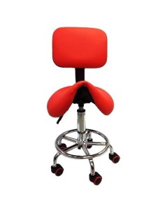 Silla 8 Pony con Respaldo Roja