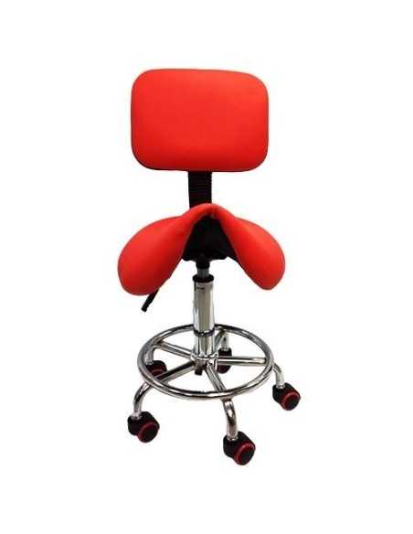 Silla 8 Pony con Respaldo Roja