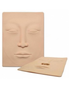 Piel sintética que imita los rasgos de un rostro humano.