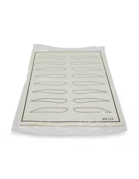 Piel sintética lisa para practicar micropigmentación.