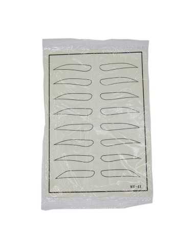 Piel sintética lisa para practicar micropigmentación.