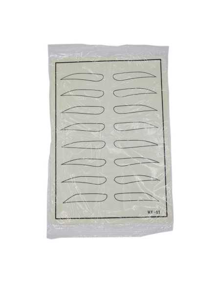 Piel sintética lisa para practicar micropigmentación.