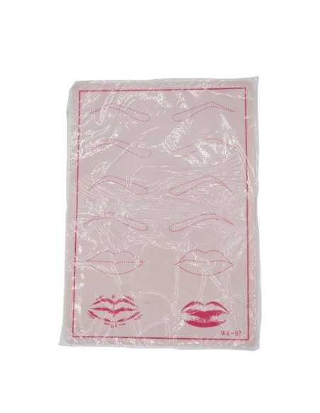 Piel sintética lisa para practicar micropigmentación.