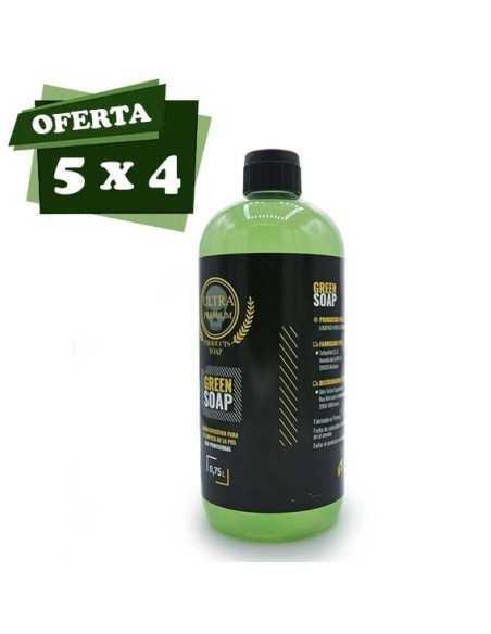Jabón Green Soap Ultra Premium OFERTA 5x4 (Con BETAINE)
