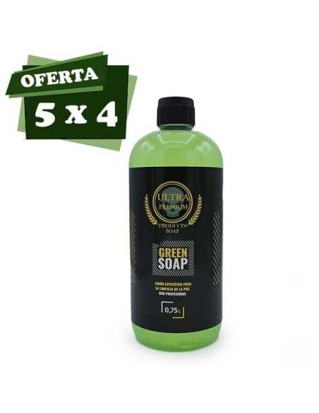 Jabón Green Soap Ultra Premium OFERTA 5x4 (Con BETAINE)