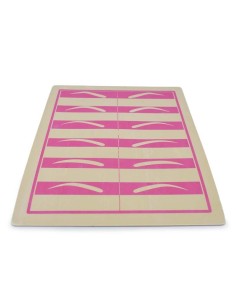 Piel sintética lisa para practicar micropigmentación.