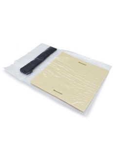 Plancha de silicona que simula la textura de la piel para tatuar.