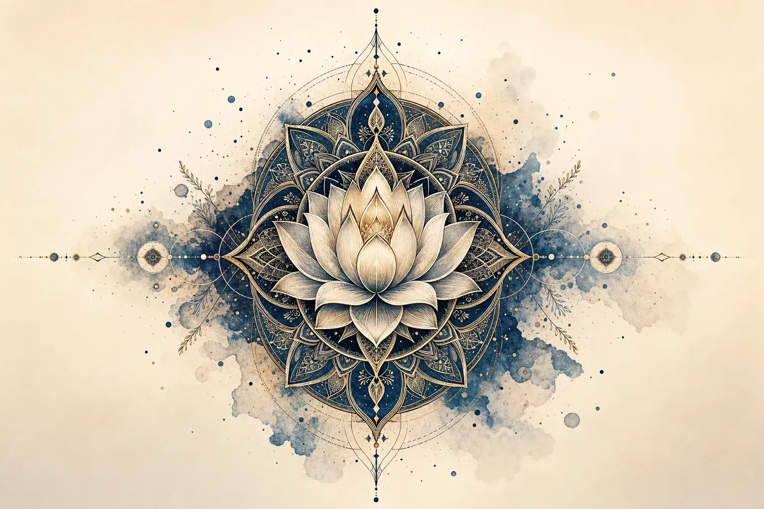 Escena artística representando el estilo de tatuaje Mandala
