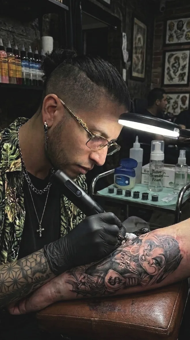 Tatuaje de Julián Castaño en Torrejón de Ardoz, Madrid