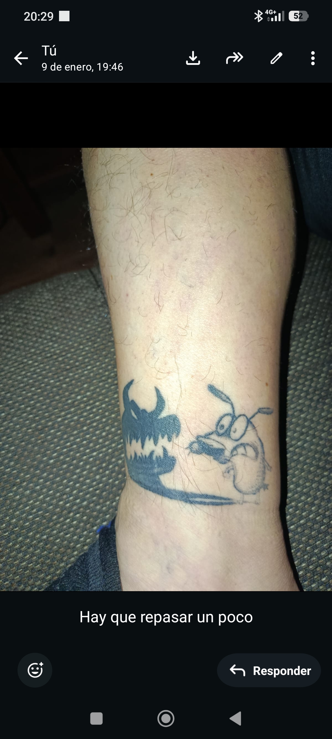 Foto del tatuaje de Rafael